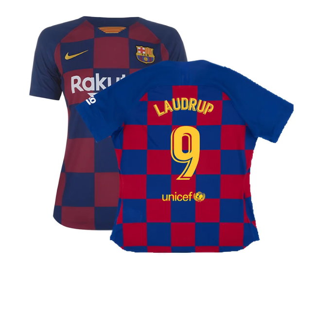 Barcelona 2019-20 Womens Home Shirt (Vaporkit) ((Excellent) S) (LAUDRUP 9)-SoccerKits Hub | Buy Soccer Jerseys Online